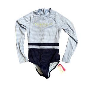 Seafolly Lemon Soda PaddleSuit, Powder & Navy Blue, Girls sz 14, 78$ NWT